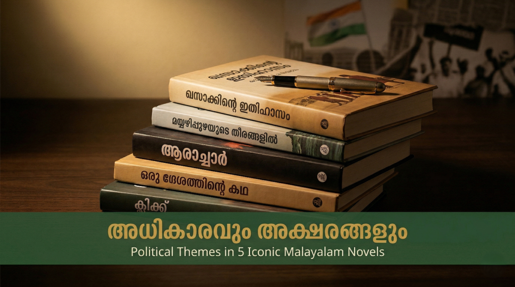 കേരളത്തിലെ തെരഞ്ഞെടുപ്പും സാഹിത്യവും political themes Malayalam novels 