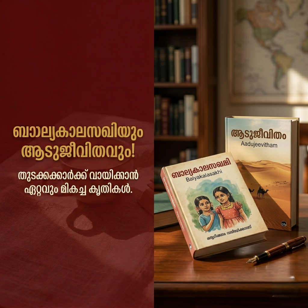 പുതുതലമുറയ്ക്ക് ഏറ്റവും അനുയോജ്യമായ ബെസ്റ്റ് പുസ്തകങ്ങൾ, best Malayalam books for beginners